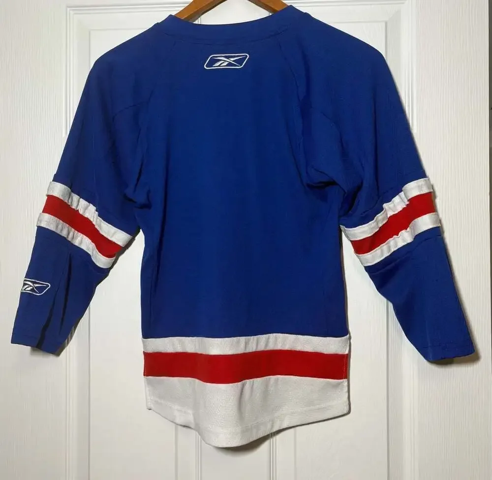 Youth Reebok New York Rangers Jersey S/M Blue NHL Hockey